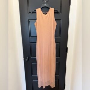 Nude Sleeveless Bodycon Dress